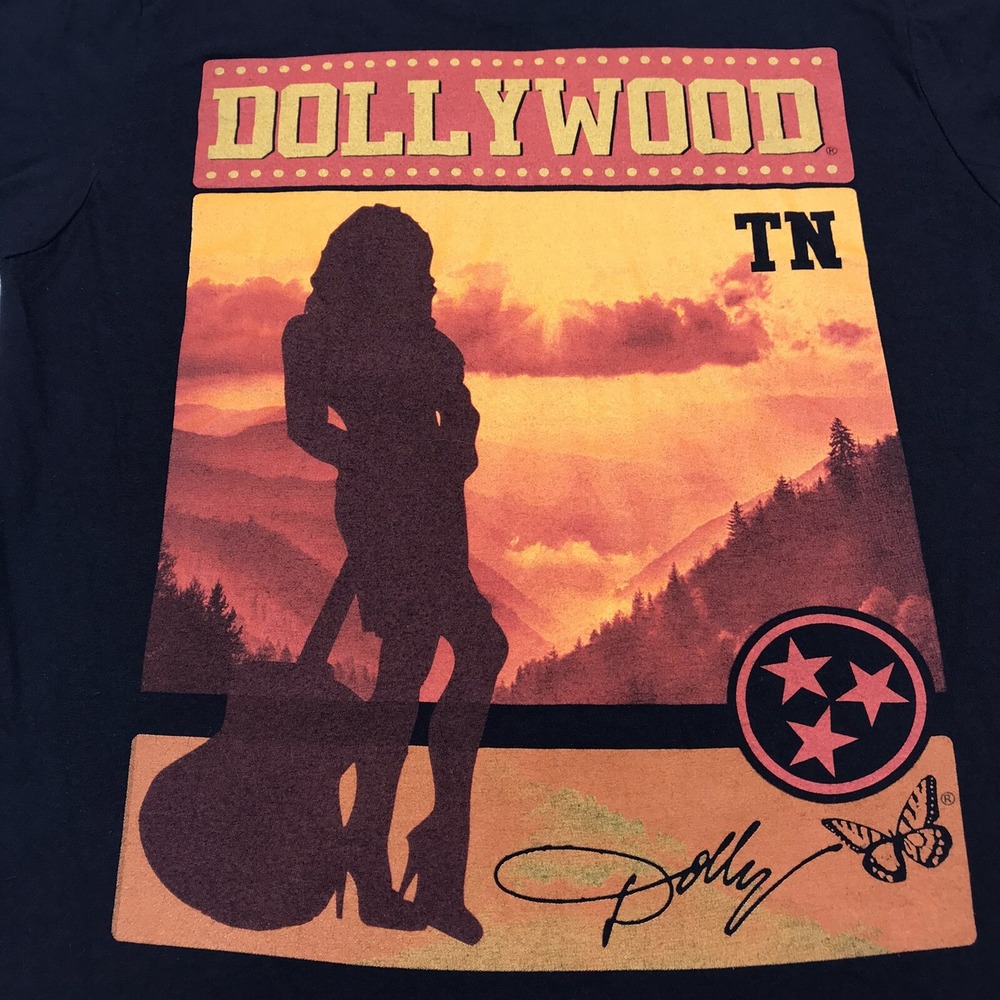 Dolly Parton Dollywood T-shirt Women XS Black Short Sleeve Country Music TN Gift - Picture 7 of 16